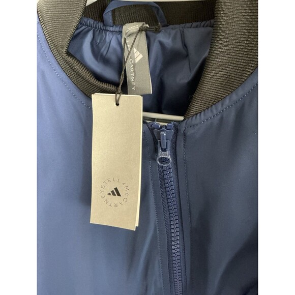 Adidas by Stella McCartney Women's Size S Sportswear Woven Bomber Jacket Navy - Picture 4 of 8